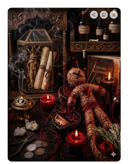 Trabajo de Alta Magia Ancestral con muñeco vudú